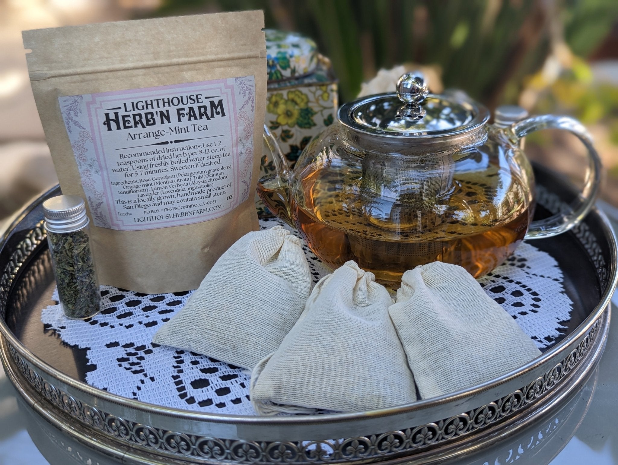 Arrange-Mint Tea - Lighthouse Herb'n Farm